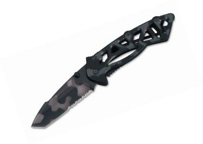 Buck Bones Tiger Stripe Camo Folding Knife 870CMX B  