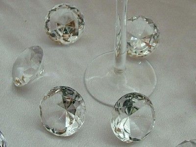 25 Acrylic Diamond Ice Wedding Favor Table Confetti  