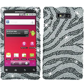   RHINESTONE FACEPLATE HARD CASE COVER MOTOROLA TRIUMPH WX435  