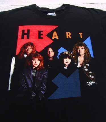 HEART brigade 1990 tour XL concert T SHIRT vintage vtg  