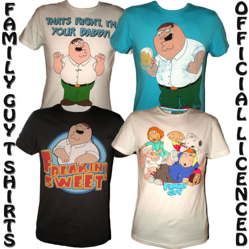 Mens Family Guy Cartoon T Shirts Latest Official Design  