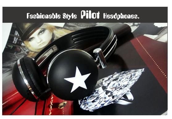 Mix style Star Pattern 3.5mm PC Earphone Headphone   