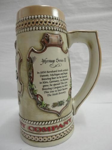 STROH BREWERY LION BREWING CO BEER MUG STEIN   27  