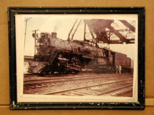 Vintage Steam Locomotive Taking on Coal Photo   1959  