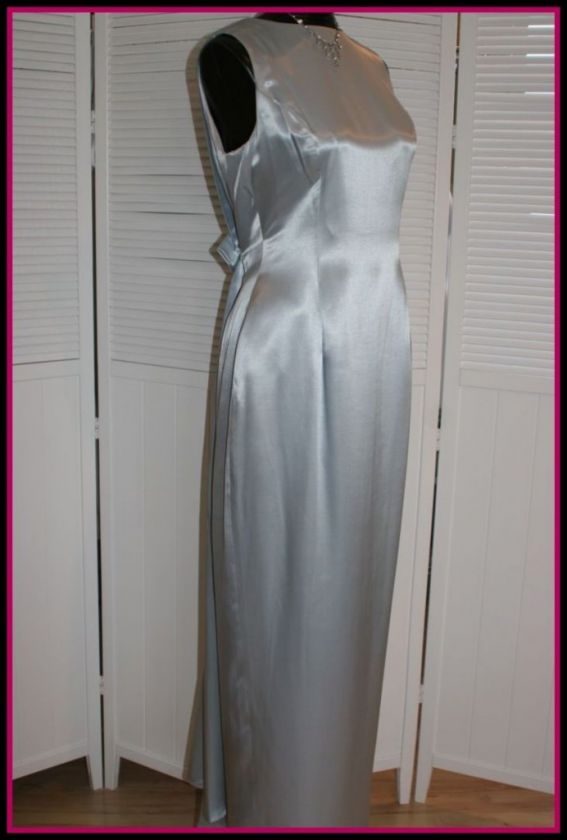 JESSICA MCCLINTOCK ~ Long Formal Ice Blue DRESS ~ Sz 12  