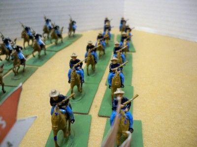 96 pcs. U. S. Calvary ( 1860 70s) Lot of Hand painted figures in 1/72 