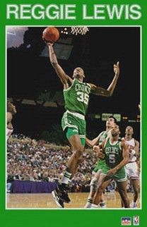 Vintage Starline Basketball Poster REGGIE LEWIS CELTICS  