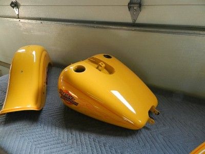  FXDWG Dyna Wide Glide Chrome Yellow Paint Set   Complete Carburated 