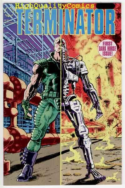   terminator 1 movie tv publisher dark horse comics art by featuring