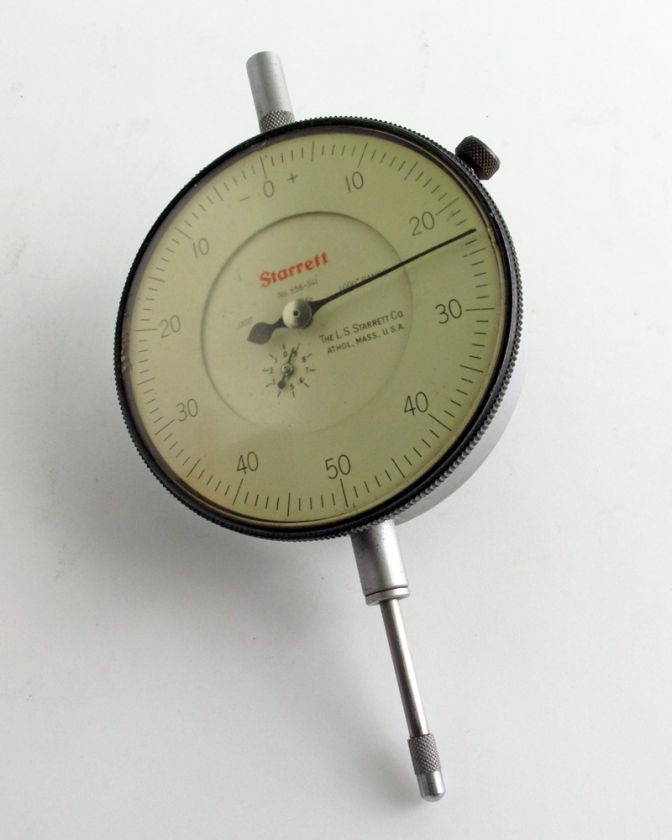 Starrett 656 341 Dial Indicator 1/.001 w/ 3 5/8 Dial  