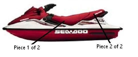 GTS GTX SEA DOO RED Seat Skin Cover 96 97 98 99 00 01  