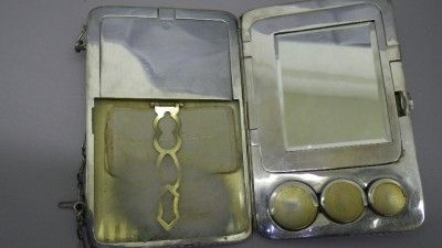 Antique Sterling Silver Compact & Coin Purse  