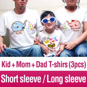 Cute custom t shirts for Family(1set=three t shirts)A4  