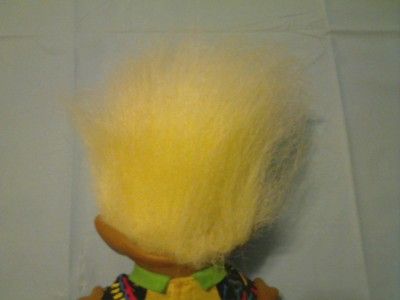 This ACE NOVELTY CO. 5 TREASURE TROLL DOLL IN OUTFIT is in VERY GOOD 