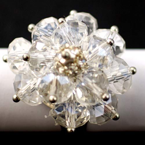   Crystal Glass Adjustable Cooktail Comely Ring Fashion Jewelry  