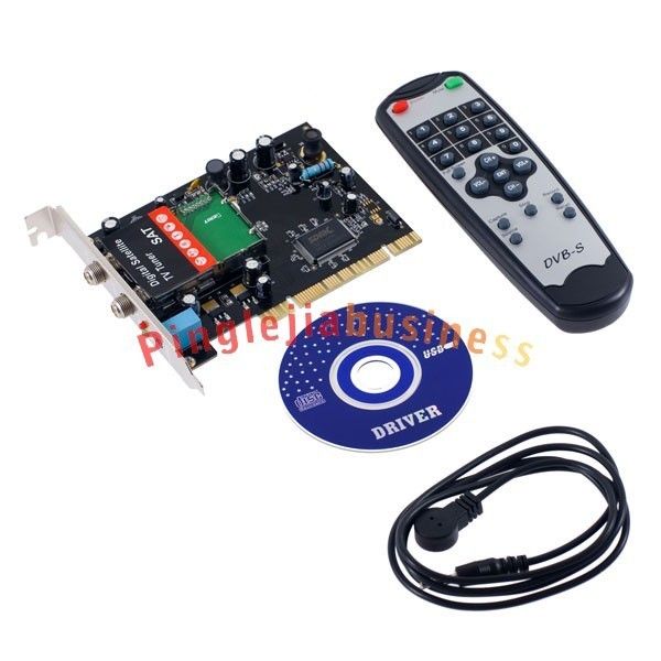   Satellite DVB S HDTV TV Tuner Video Capture PCI Card + Remote L  