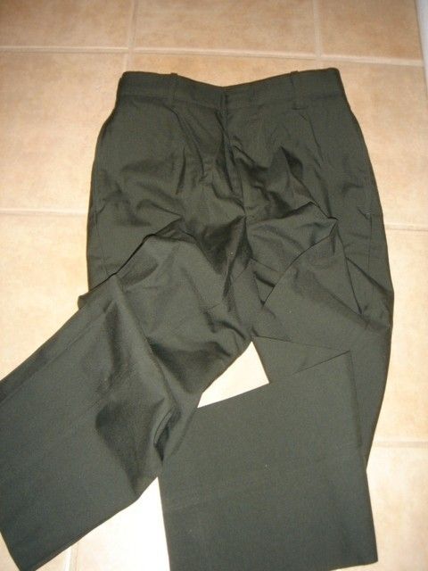 MENS TROUSER PANT SERGE ARMY GREEN 34R NEW UNIFORM DSCP  