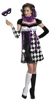 Womens Small (4 6) Harlequin Masquerade Costume   Sexy  