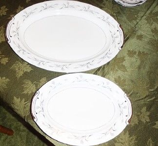 HARMONY HOUSE VINTAGE PLATINUM GARLAND DISHIES 12 SET  