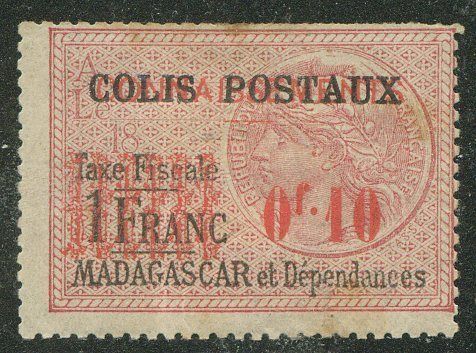 FRANCE MADAGASCAR Yvert # CP 2 Mint no Gum VF  