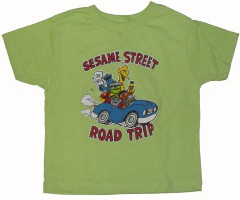 Sesame Street Road Trip Toddler T Shirt 4T  