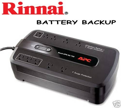 RINNAI   TANKLESS HEATER AUTOMATIC BATTERY BACK UP KIT  