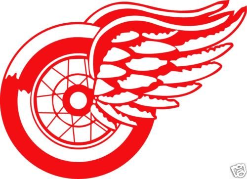 DETROIT RED WINGS Logo Window Wall STICKER Car Decal  