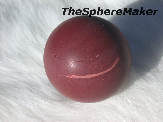 Siaz PIPESTONE SPHERE MINNESOTA RARE RED CATLINITE COLLECTORS BALL 1 