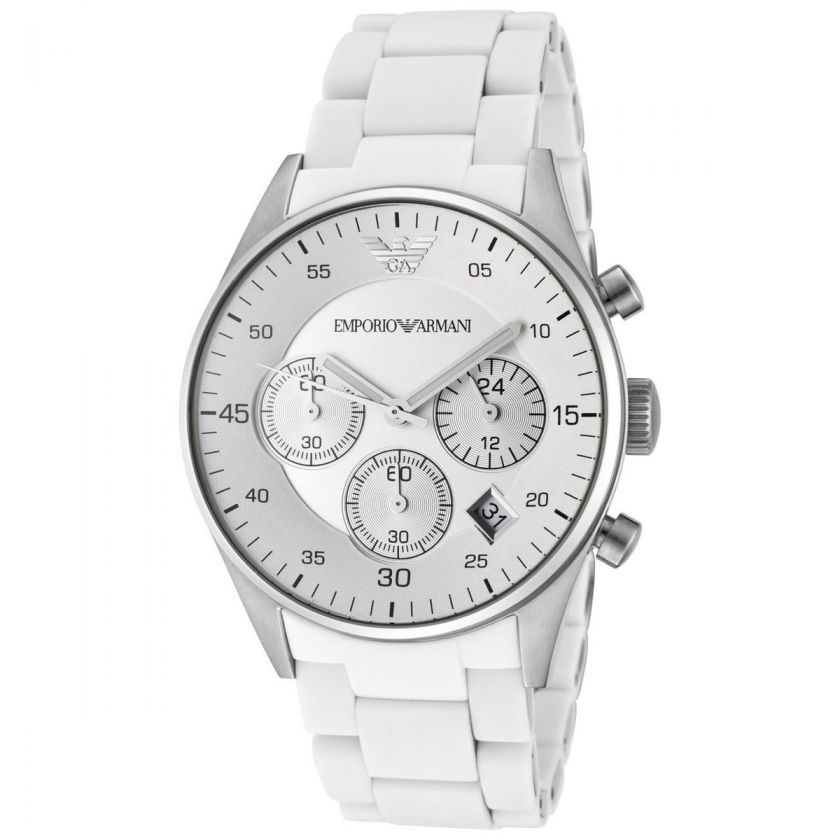 Emporio Armani Womens AR5867 Silver Dial Watch  