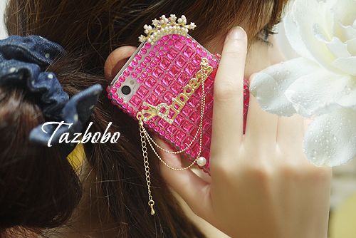 My princess) Crown Bling back Case Cover iPhone 4 4G  