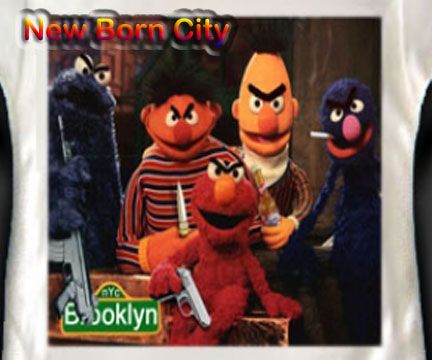 SESAME STREET Elmo one piece funny hip hop gangster *  