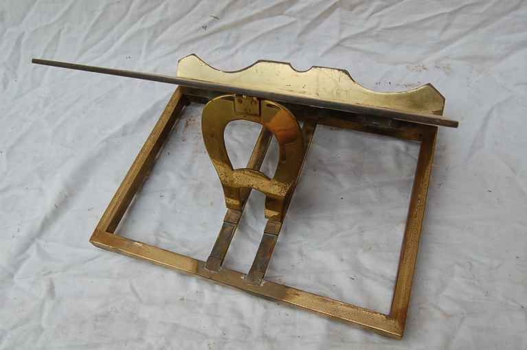 Great older brass Missal Stand + Adjustable Book Stand  