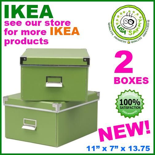 IKEA 2 x Boxes Box Organizer Lid Letter Size fit BESTA  