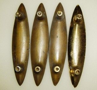 Lot of 4~Mid Century Danish Modern Brass Pulls Handles  