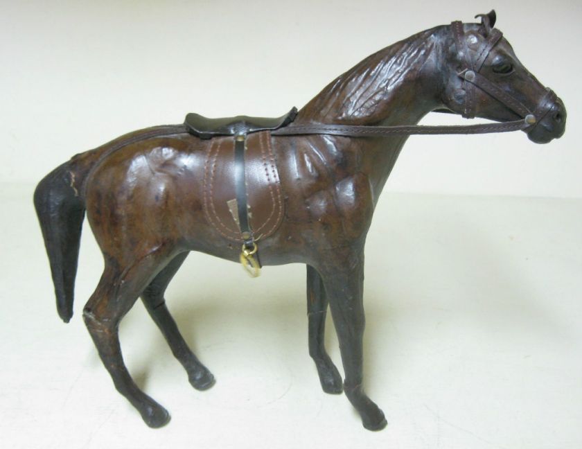 VINTAGE TOY BROWN HORSE PAPER MACHE?  