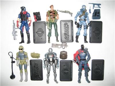 HUGE G.I.JOE COBRA 25TH FIGURE LOT OF 6 COMPLETE AWESOME  