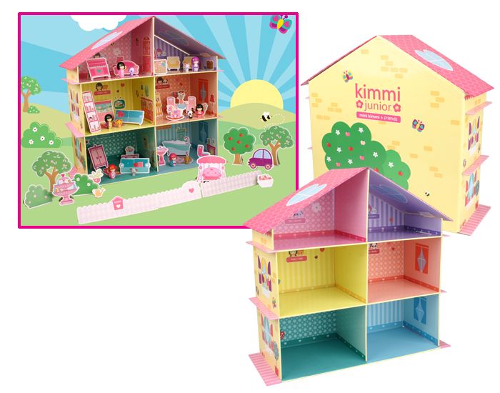 NEW KIMMI JUNIOR DOLL HOUSE FURNISHED PLAYHOUSE FOR KIMMI JUNIOR MINI 