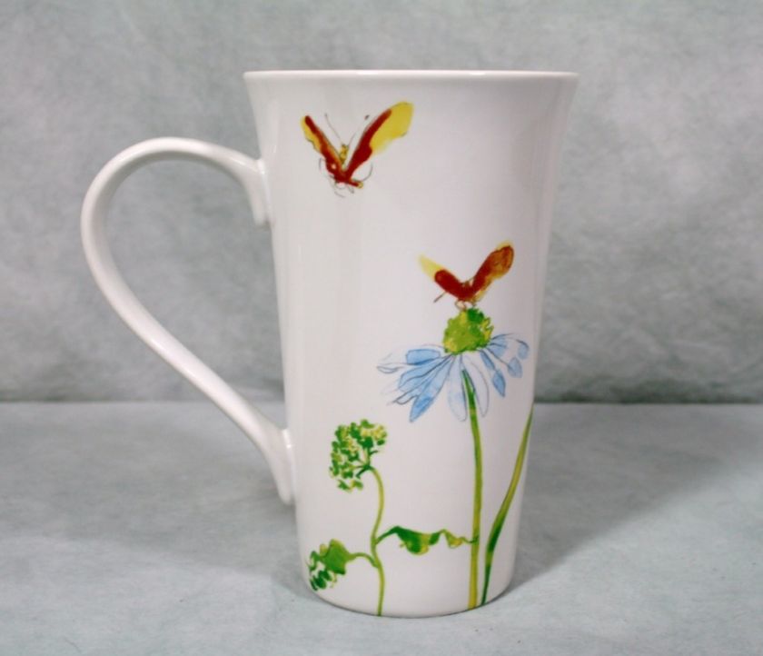 222 Fifth Butterfly Flight Fine China Latte Mug/Cup  