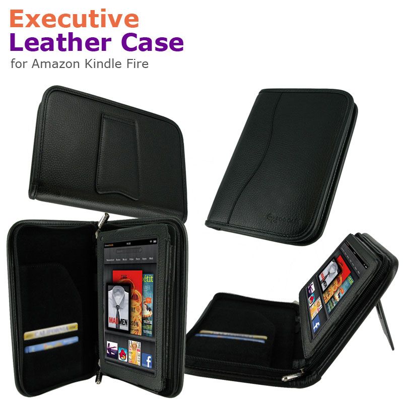   Executive Leather Case Cover for  Kindle Fire 7 Inch Tablet