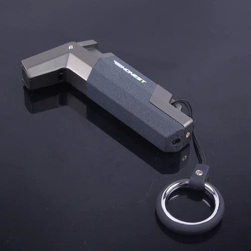   Torch Flame Jet Butane EDC Classic Cigar Lighter With Keychain  