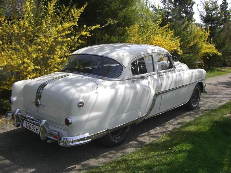 MINISTER DELUX TOY FRICTION GOLD 1954 PONTIAC CAR  