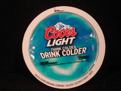 new 2 coors light freezable coasters collectible search