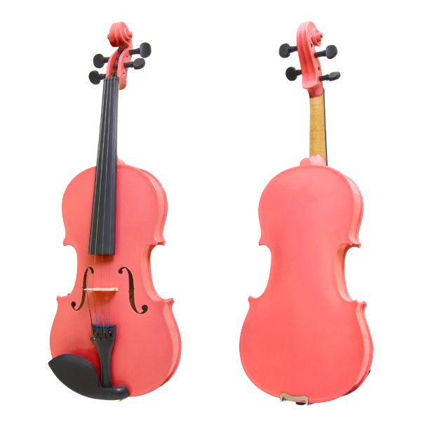 PINK SOLIDWOOD VIOLIN +$55 GIFT+SETUP+LESSON  