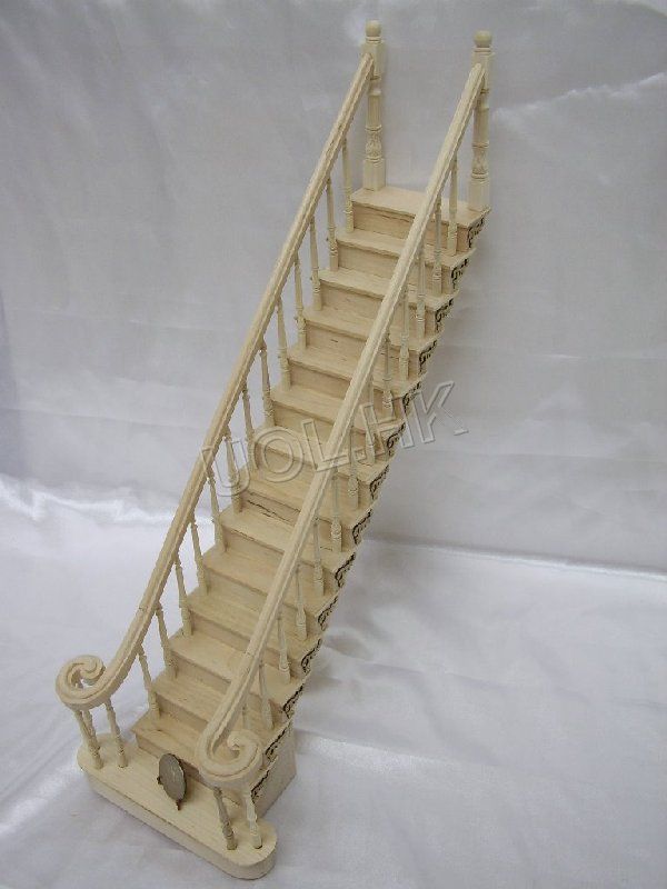 Miniature Unfinished carved spindles for doll house  