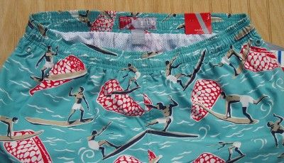 Mens NWT New IZOD Surfer Surfboad Swim Trunks Sz XL  