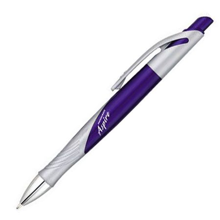 Papermate Aspire Trans Blue Retractable Ball Point Pen 071641465145 