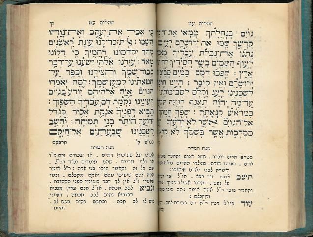 ALEPPO   ARAM SOBA SYRIA   RARE HEBREW PSALMS TEHILLIM  