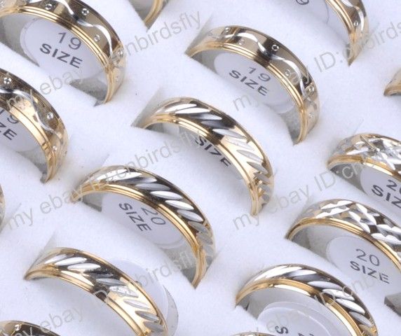 NEW 35pcs Wholesale jewelry Lots High Quality Stainless Steel Rings 