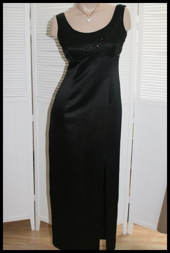 LIZ CLAIBORNE NIGHT ~ Black X Back DRESS / GOWN ~ Sz 6  