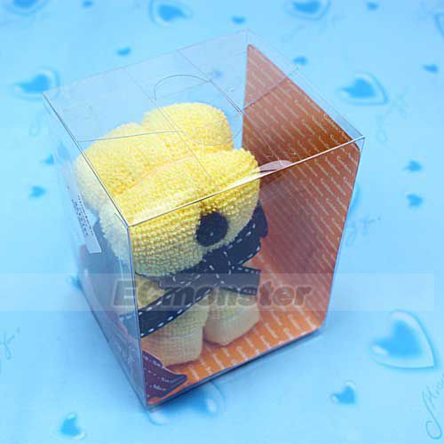 New Bath Puppy Dog Towel Wedding Party Favor Baby Shower Yellow  